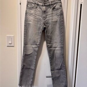 AG Women's Gray Straight Leg Jeans